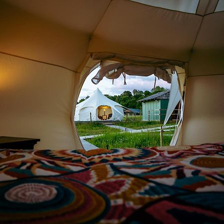 Luxury Glamping Retreat In Battle Villa Bagian luar foto